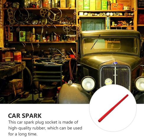 VICASKY 3PCS Spark Plug Installation Tool Kit - Durable Rubber Spark Plug Removal and Starter Tools for and Motorcycles - Auto Spark Plug Wrench Set for Easy Installation in Kuwait