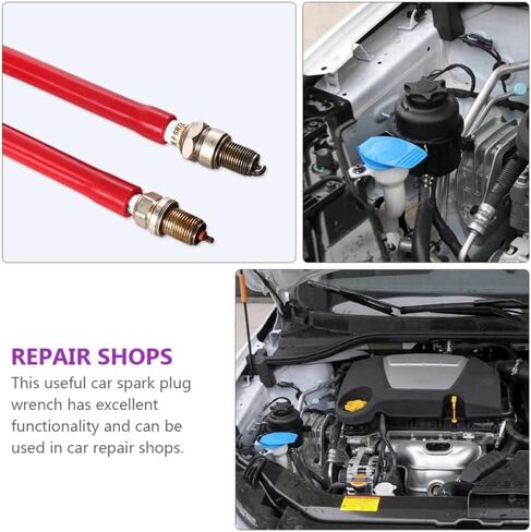 VICASKY 3PCS Spark Plug Installation Tool Kit - Durable Rubber Spark Plug Removal and Starter Tools for and Motorcycles - Auto Spark Plug Wrench Set for Easy Installation in Kuwait