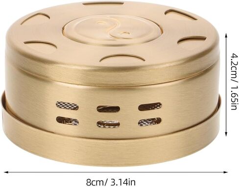 4pcs Box Moxibustion Box Moxa Burning Tool Moxa Purifier Moxibustion Kit Moxibustion Bag Moxa Moxibustion Stick Moxa Burner Holder Moxibustion Device Moxibustion Burner Case Copper in Saudi Arabia