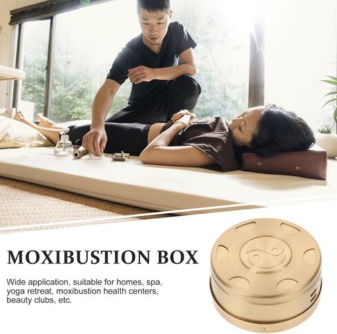 4pcs Box Moxibustion Box Moxa Burning Tool Moxa Purifier Moxibustion Kit Moxibustion Bag Moxa Moxibustion Stick Moxa Burner Holder Moxibustion Device Moxibustion Burner Case Copper in Saudi Arabia