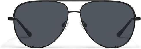 Quay - Sunglasses for Men & Women, Polarized Aviator Lenses with UV Protection, Oversized Sunglasses (High Key Large, Black) in Kuwait
