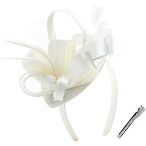 Bubbmi Lady Flower Fascinators Hats with Headband and Clips in Kuwait