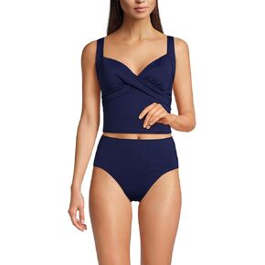 Lands 'End Women's v-nock wrap midkini top in Kuwait