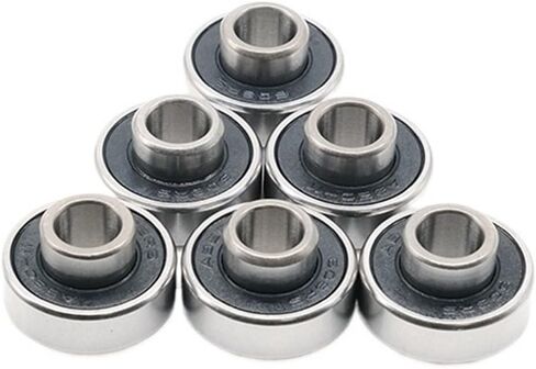 8PCS 608RS Shaft 8x22x7mm ABEC-9 Integrated Spacer Longboard Bearing 608 Dance Board Double Rocker Board Bearings in Saudi Arabia