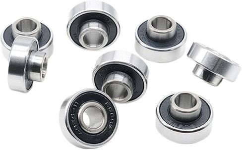 8PCS 608RS Shaft 8x22x7mm ABEC-9 Integrated Spacer Longboard Bearing 608 Dance Board Double Rocker Board Bearings in Saudi Arabia