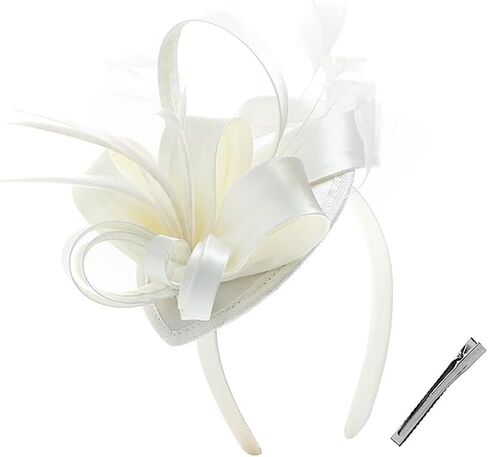 Bubbmi Lady Flower Fascinators Hats with Headband and Clips in Kuwait