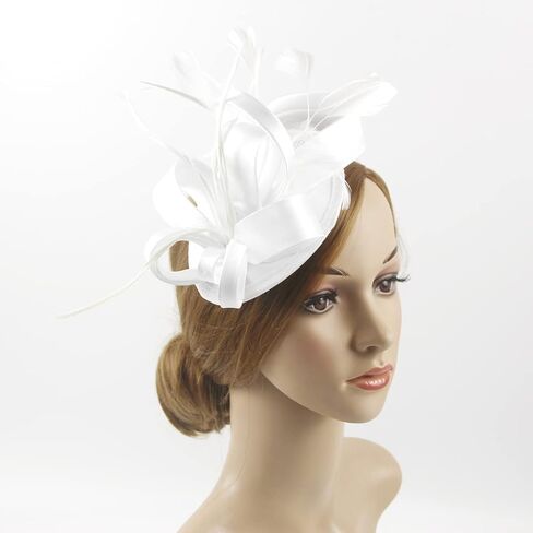 Bubbmi Lady Flower Fascinators Hats with Headband and Clips in Kuwait