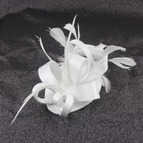 Bubbmi Lady Flower Fascinators Hats with Headband and Clips in Kuwait