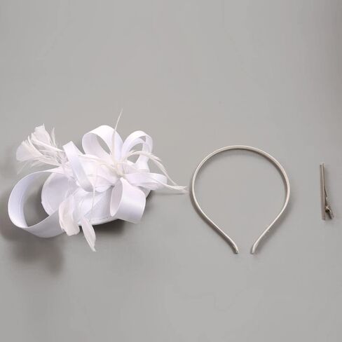 Bubbmi Lady Flower Fascinators Hats with Headband and Clips in Kuwait