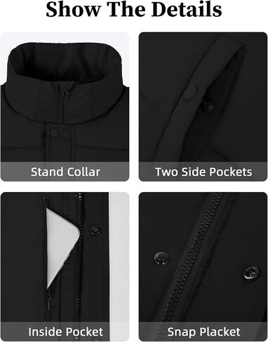 نساء سترة سترة من طوق الرمز البريدي سترات اقتصاص السقوط بلا أكمام السترات المبطنة الشتاء الشتاء العصرية 2025 in Kuwait