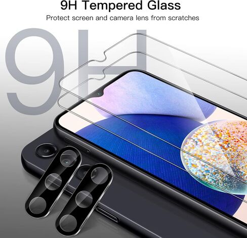 JETech Screen Protector for Samsung Galaxy A52 / A52 5G / A52s 5G with Camera Lens Protector, Tempered Glass Film, HD Clear, 2-Pack Each in Saudi Arabia