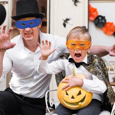 5PCS Ninja Eye Mask for Adults & Kids, Halloween Cosplay Masquerade Party，Accessories, Comfortable Dress Up Eye Mask (5) in Kuwait