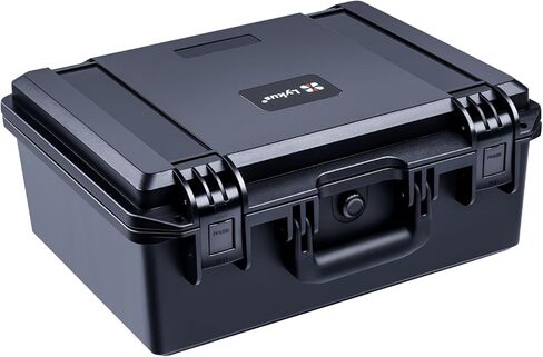 Lykus HC-3810 Waterproof Hard Case with Customizable Foam Insert, Interior Size 14.96x11.02x5.3 in, Suitable for camera,lens,drone,mic,flashlight,telescope,action cam,electronics,tools,and more in Saudi Arabia