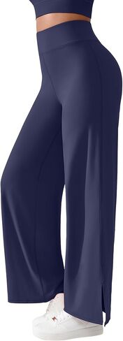 BRXL Wide Leg Yoga Pants for Women Back Pocket Buttery Soft High Waist Straight Leg Bottoms Palazzo Lounge Casual Loose in Saudi Arabia