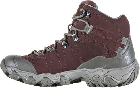 Oboz Women's Bridger Mid B-DRY Hiking Boot, Port, 6 in Saudi Arabia