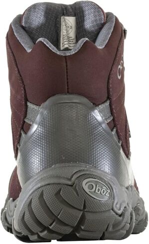 Oboz Women's Bridger Mid B-DRY Hiking Boot, Port, 6 in Saudi Arabia