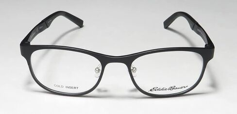 Eddie Bauer 32001 Mens Oval Eyeglasses/Eyewear (51-18-140 ، Black) in Saudi Arabia