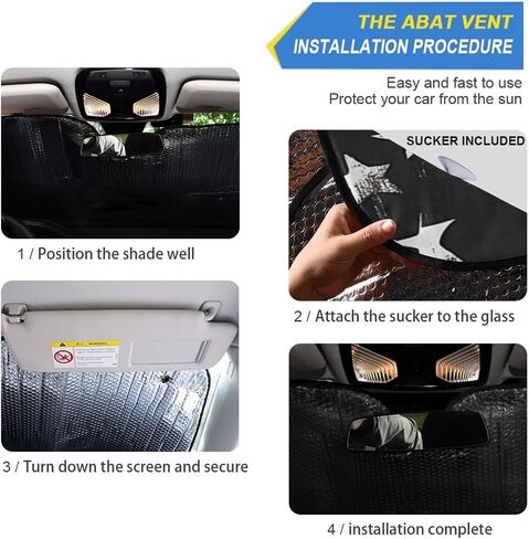 Car Windshield Sunshade Foldable Flowers and Two Birds Sun Visor Protect UV Rays for Most Sedans SUV Trucks Lowers Cabin Temperature, Keeps The Interior of The Car Cool 55 x 27.6 Inch in Saudi Arabia
