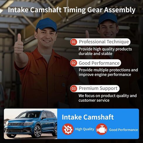 Intake Camshaft Timing Gear Assembly for 2008-2017 VW Passat Golf Tiguan GTI Beetle for Audi Q5 A4 A6 2.0L EA888 Engine CBFA CCTA Replace 06H109021G 06H109021K 06L109021H 06H109021J in Saudi Arabia