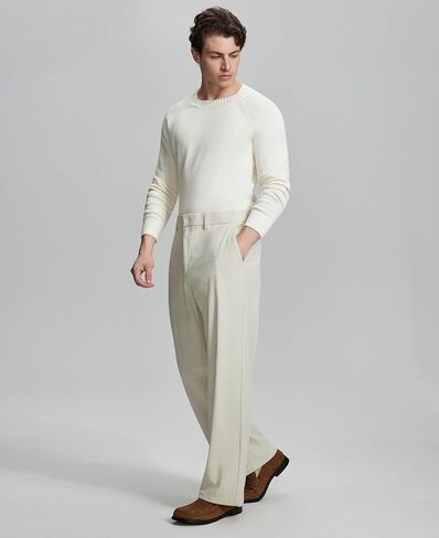 Susclude Mens Corduroy Dress Pants Baggy Wide Leg Old Money Casual Slacks Loose Fit Elastic Waist Stylish Vintage Trousers in Saudi Arabia