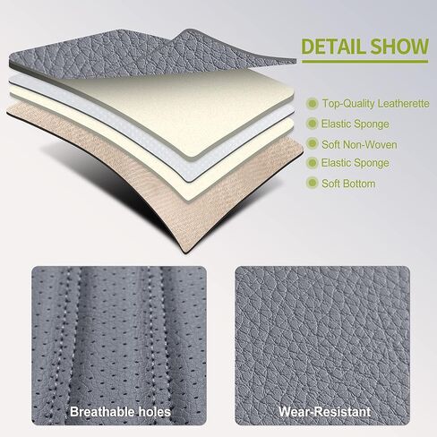 أغطية مقعد السيارة الجلدية Aoog ، غطاء مقعد للسيارات من الجلد لشاحنة سيارات سيارات سيارات الدفع الرباعي ، غطاء مقعد السيارة العالمي غير القابل للانزلاق. in Kuwait