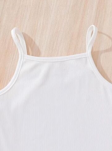 Hilinker Girls Long Sleeve 3 Piece Outfits Graphic Crop Tee and Cami Top with Pants Set in Kuwait