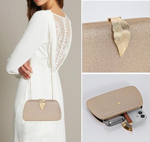 Glitter Evening Bag Clutch For Women Notal Wedding Party Prom Clutch Bormbag in Kuwait