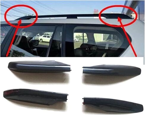 متوافق مع Toyota Land Cruiser Prado LC120 FJ120 03-09 رف سقف أمتعة أمتعة الحديد Plasitc حماية متوافقة مع لكزس GX470 03-09 in Saudi Arabia