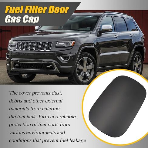 Fuel Filler Door Gas Cap Compatible With Jeep Grand Cherokee 2014-2022 Compatible With Dodge Durango 2014-2020#5LW29GW7AB 5MG24LAUAA in Saudi Arabia