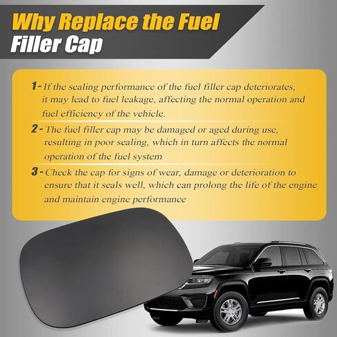 Fuel Filler Door Gas Cap Compatible With Jeep Grand Cherokee 2014-2022 Compatible With Dodge Durango 2014-2020#5LW29GW7AB 5MG24LAUAA in Saudi Arabia