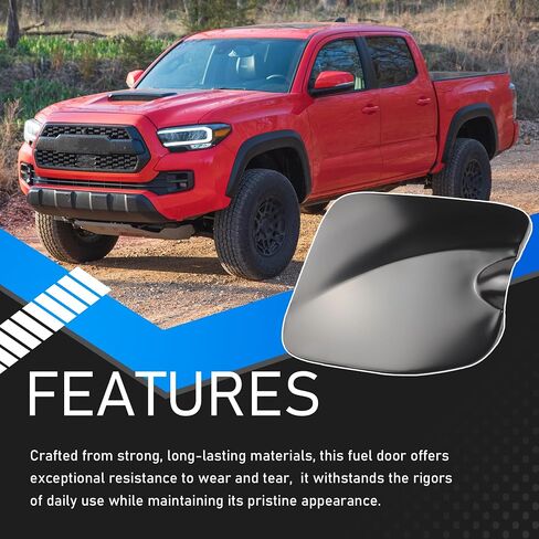 غطاء باب خزان الوقود المليء بغطاء باب غاز باب الغاز متوافق مع 2016-2023 Toyota Tacoma Limited SR5 TRD Off-Road TRD TRD Sport Trail يحل محل 77305-04080 77305-04906 in Saudi Arabia