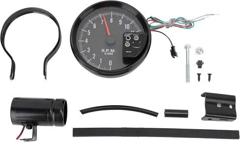 مقياس سرعة الدوران 12 فولت 5 بوصة مع LED Shift Light 7 شاشة ألوان 11 دورة في الدقيقة حزمة تثبيت عدسة واضحة لـ 4 6 8 أسطوانة المركبات in Saudi Arabia