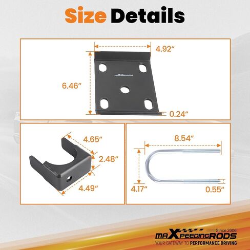 maXpeedingrods 6" Rear Axle Flip Kit for Chevy/GMC C1500 1988-1998 Pickup Trucks Lowering Drop Kit in Saudi Arabia