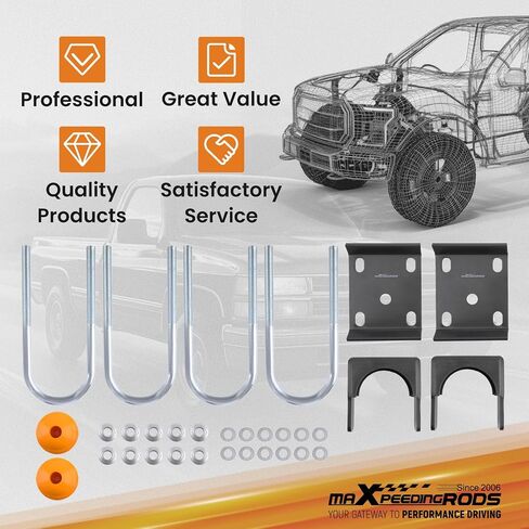 maXpeedingrods 6" Rear Axle Flip Kit for Chevy/GMC C1500 1988-1998 Pickup Trucks Lowering Drop Kit in Saudi Arabia