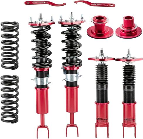 MaxPeedingRods Coilovers لنيسان 350Z RWD 2003-2008 (Z33) ، لإنفينيتي G35 RWD 2003-2007 (V35) ، طقم التعليق القابل للتعديل قابلة للتعديل ، طقم التخميد المسبق. in Kuwait