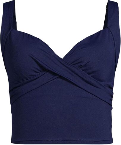 Lands 'End Women's v-nock wrap midkini top in Kuwait