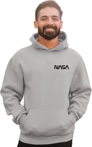 Go All Out NASA Worm Logo Left Chest Mens Women Youth Sweatshirt Hoodie in Saudi Arabia