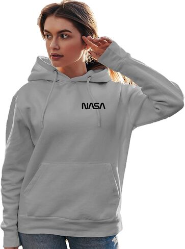 Go All Out NASA Worm Logo Left Chest Mens Women Youth Sweatshirt Hoodie in Saudi Arabia