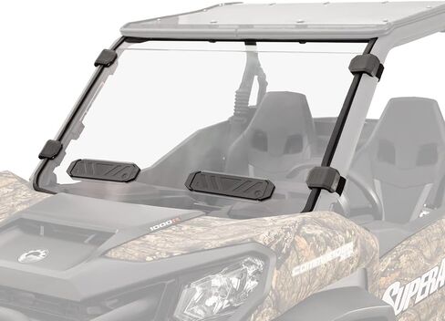 Superatv can-am Maverick Sport Scratch Resistant Vattant Culld Full Greatshield | يتضمن ختم لمبة مثبتة مسبقًا in Kuwait