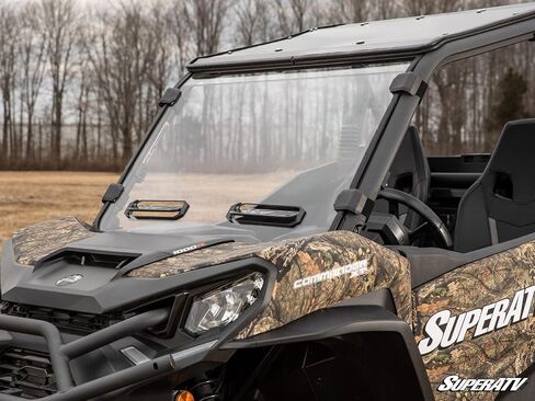 Superatv can-am Maverick Sport Scratch Resistant Vattant Culld Full Greatshield | يتضمن ختم لمبة مثبتة مسبقًا in Kuwait
