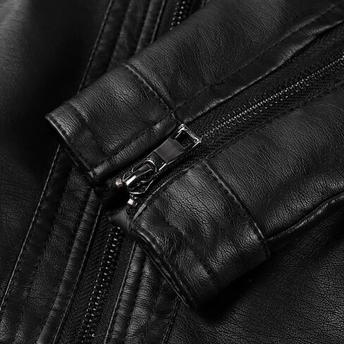 XFGLCK TODDLER KIDS BOYS JUNDSETS FAUX LEATHER SORPLED CORATS FREAT WINTER Outwear 1-6y in Kuwait