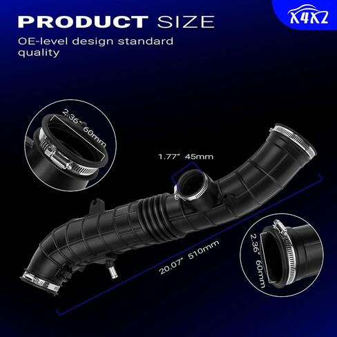 17228-PAA-A00 Air Intake Outlet Hose With Clamp For 1998-2002 Honda Accord 2.3L L4 17228PAAA00 696-034 696034 in Saudi Arabia