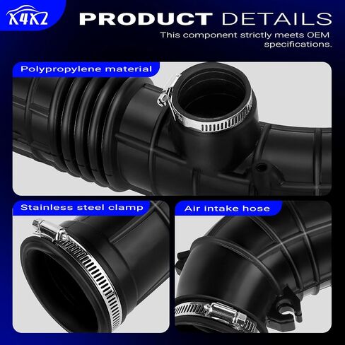 17228-PAA-A00 Air Intake Outlet Hose With Clamp For 1998-2002 Honda Accord 2.3L L4 17228PAAA00 696-034 696034 in Saudi Arabia