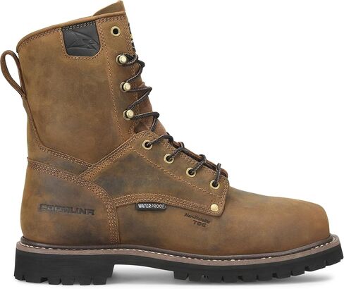 أحذية عمل في كارولينا 8 بوصات ، وجلد متين ، ونعل خارجي مقاوم للانزلاق ، والأحذية الصناعية للبناء in Kuwait