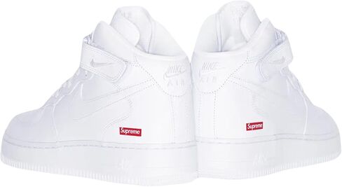 Nike Air Force 1 Size Mid Mens Shoes- 9.5 أبيض/أبيض أبيض in Saudi Arabia