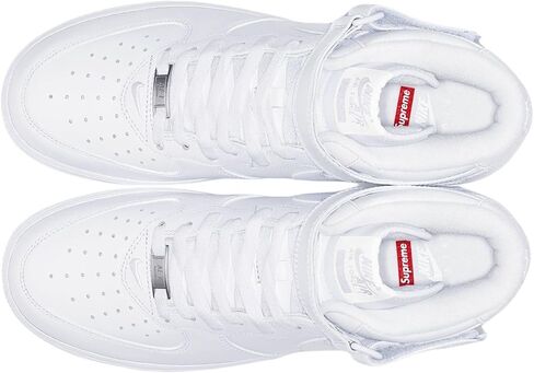 Nike Air Force 1 Size Mid Mens Shoes- 9.5 أبيض/أبيض أبيض in Saudi Arabia
