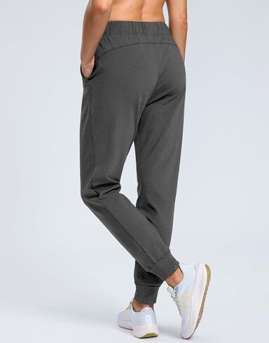 SANTINY Women's Fleece Lined Joggers Pockets Drawstring Waterproof Sweatpants Thermal Ski Running Winter Hiking Pants Women in Saudi Arabia