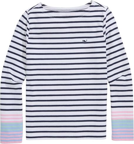 vineyard vines Girls' Everyday Jersey Boatneck Tee in Saudi Arabia
