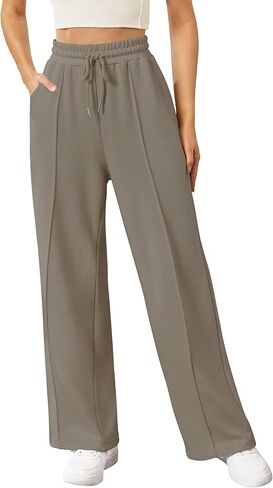 Womens Wide Leg Sweatpants Baggy Loose Comfy Pants Casual Lounge Sweatpants with Drawstring in Saudi Arabia