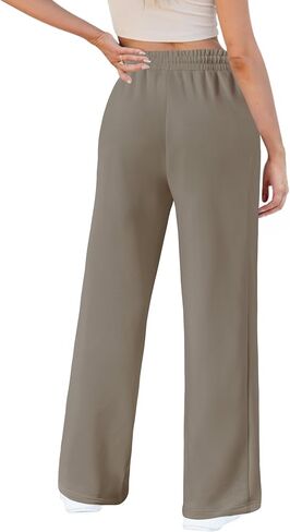 Womens Wide Leg Sweatpants Baggy Loose Comfy Pants Casual Lounge Sweatpants with Drawstring in Saudi Arabia